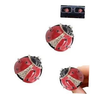 Auto Lufterfrischer Frauen Auto Lüftungsclips Dekorationen 2 Stück Niedlich Marienkäfer Auto  - Bild 1 von 6