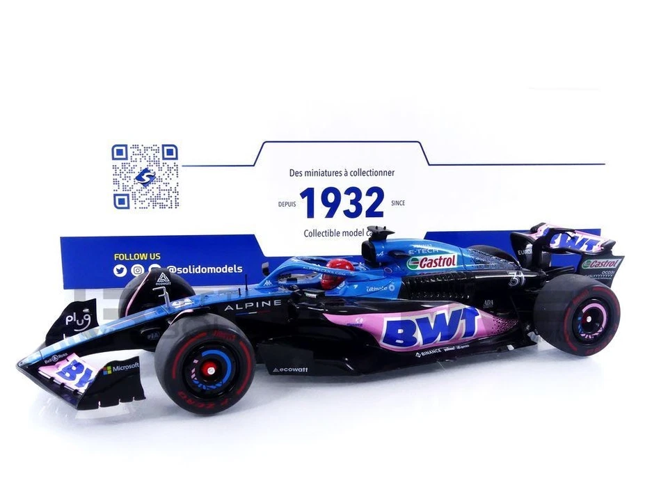 SOLIDO 1/18 - ALPINE A523 - 3RD MONACO GP 2023 (E. OCON) S1811001 - 421186330 - Photo 1/1