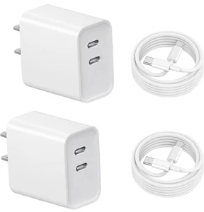 iPhone 16 & 15 Charger: Fast Charging - USB C  -   Charging with 2 Pack Cable - Picture 1 of 7