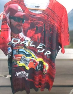 Dale Earnhardt Jr Crew Neck TShirt Nascar 88 All Over Print Hendrick Motorsports - Picture 1 of 3