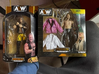 2 Figuras de Acción AEW Chris Jericho - Serie Colección Inigualable + Paquete de Equipo Nuevo Foto 1 de 4