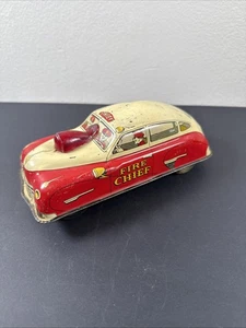 Vintage Feuerwehrchef Spielzeugauto "lesen" - Bild 1 von 8