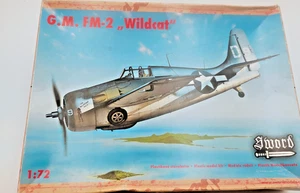Vintage Sword 1/72 G.M. FM-2 Wildcat fighter SW72029 Open box, parts sealed - Picture 1 of 9