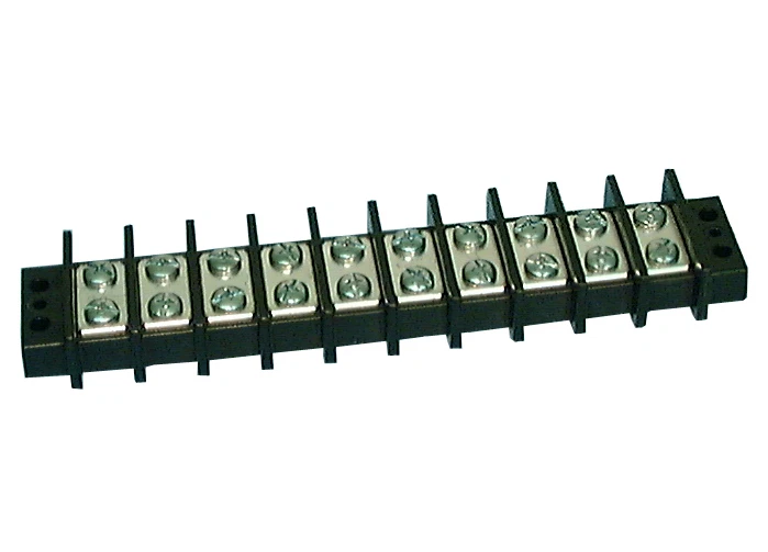 Philmore 13-1710 10 Position Dual Row Terminal Block Barrier Strip ~ 75A @ 600V - Image 1 of 1