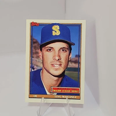 1990 Topps Major League Debut Tino Martinez Rookie - Image 1 of 2