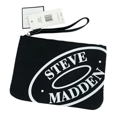 Bolsa de muñeca Steve Madden de nailon negra/blanca precio de venta sugerido por el fabricante 32,00 USD Foto 1 de 4