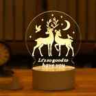 3D night lights, Christmas decorations, bedroom decor, acrylic lamp gifts