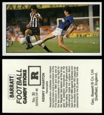 Kenny Wharton - Newcastle #30 Barratt Football Candy Sticks 1985-6 Bassett Card
