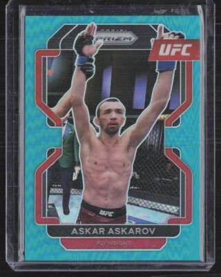 2022 Panini Prizm UFC #197 Askar Askarov Teal /49 - Image 1 of 2