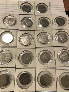 italiano coins 100 lire - 1956, 1957, 1959, 1961, 1968, 1971, 1974, 1975, 1976, - Picture 1 of 2