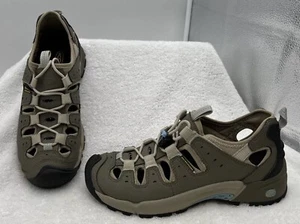 Keen Mid S3 wasserdichte Schuhe Sandalen Damen US 9,5 trocken Wandern Trail hellbraun blau EU 40 - Bild 1 von 12