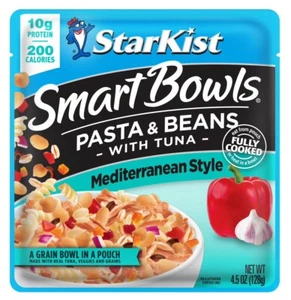 StarKist Smart Bowls 🍲 Tuna, Pasta & Beans, 4.5 oz (Pack of 12) - Picture 1 of 5