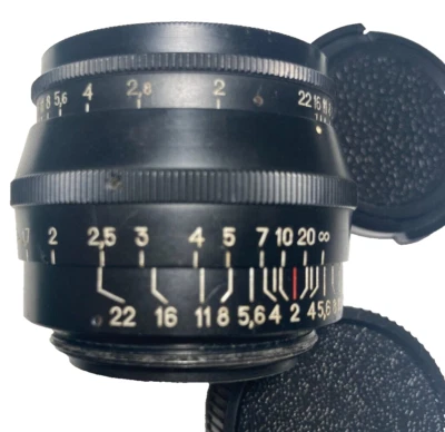 US Stock JUPITER 8 Black lens 50mm f2 M39 mount Portrait manual Rangefinder USSR - Image 1 of 4