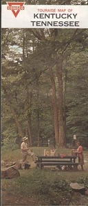 1967 Conoco Road Map: Kentucky Tennessee NOS - Picture 1 of 1