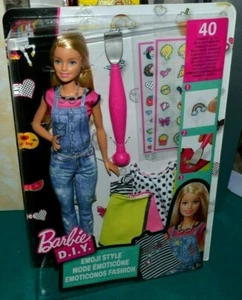 NIB 2016 EMOJI STYLE D.I.Y. BARBIE DOLL -STICKERS FASHIONS & MORE! DECORATE!! - Picture 1 of 7