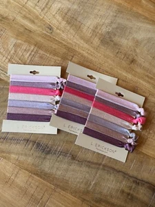 L. Erickson Skinny Ribbon Pony elastische Haargummis weich Stretch Haarband 3er Set - Bild 1 von 4