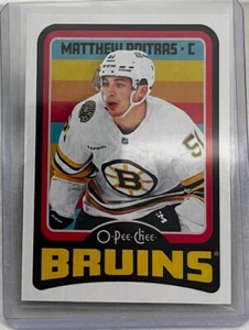 Matthew Poitras 2024-25 O-Pee-Chee Retro Hockey Card #368 Boston Bruins - Foto 1 di 2