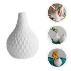 3er Set Keramik Vasen wei&#223; Bauernhausstil Blumenhalter Badezimmer Hochzeit Deko