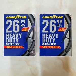 Goodyear Heavy Duty Bike Inner Tubes 26" x 1-3/8 Bicycle Tire Tube ( Set of 2 ) - Picture 1 of 6