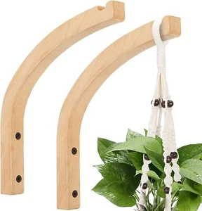 Wall Hooks Plant Hangers Indoor 8-Inch Wall Mounted Hanging Plant Hooks 2 Pack - Picture 1 of 2