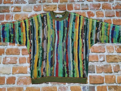 Carlo Colucci Suéter Vintage Colores Pastel Arcoíris Talla: L En Perfecto Estado - Imagen 1 de 4