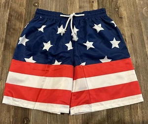 Mondays Child Boys USA Flag Swim Shorts Size 6 100% Polyester - Picture 1 of 1