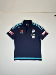 Adidas Melbourne Victory Climacool Polo Shirt Size L KFC La Ionica Oliana CTI - Picture 1 of 17