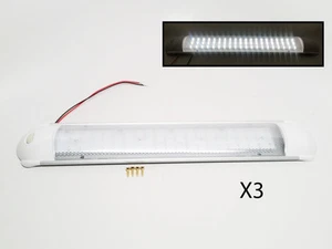 Casa rodante Pactrade Marine 3 piezas remolque coche luz de techo interior LED 10-30V con interruptor - Imagen 1 de 5