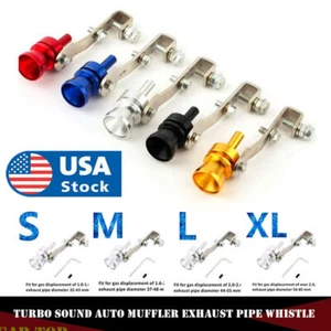 NEW Universal Car Turbo Sound Whistle Simulator Sound Pipe Car Exhausted Muffler - Picture 1 of 20