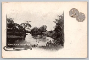Postal: Annapolis River, NS, Canadá, parte posterior indivisa, publicada en 1905 - Imagen 1 de 2