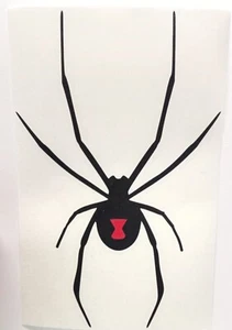 Black Widow With Red Spot Spider Vinyl Decal Car Truck SUV Laptop Two Tone Decal - Picture 1 of 53