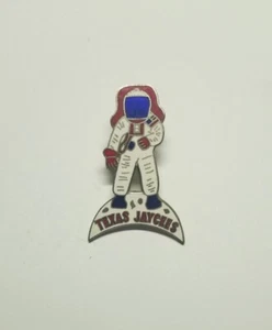 Texas Jaycees Vintage Enamel Pin Astronaut - Picture 1 of 3