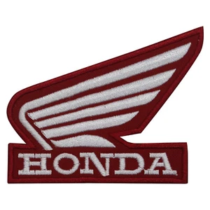 Honda Motorrad Rennsport Logo Aufnäher Bügeleisen/Nähen bestickte Applikation für Kleidung - Bild 1 von 1