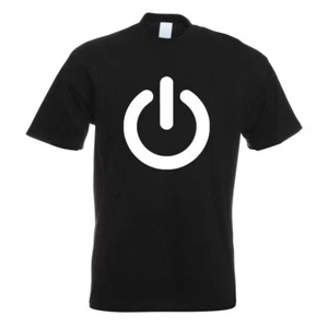 Power ON - An - u. Ausschalter T-Shirt Motiv bedruckt Funshirt Design Print - Bild 1 von 19