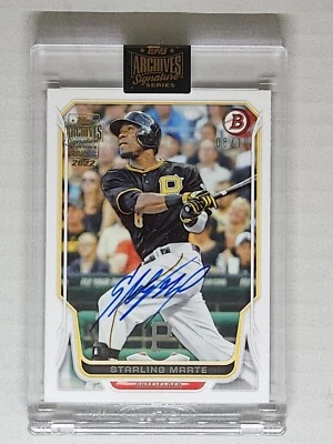 2022 TOPPS ARCHIVES SIGNATURE SERIES AUTOGRAPH STARLING MARTE (08/10) - Image 1 of 2