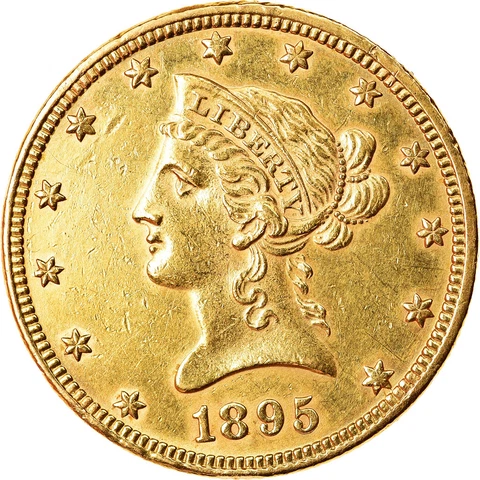 [#874568] Coin, United States, Coronet Head, $10, Eagle, 1895, U.S. Mint, Philad Cover