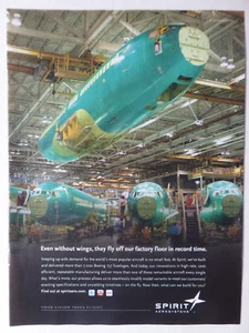 2011-2012 PUB SPIRIT AEROSYSTEMS BOEING 737 FLUGZEUG RUMPF ORIGINAL ANZEIGE - Bild 1 von 1