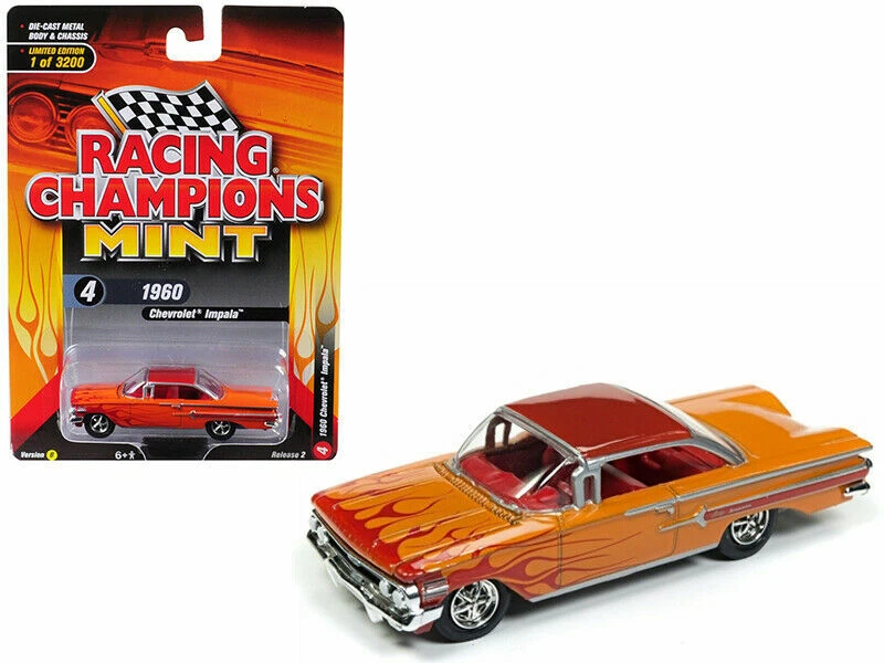 Coche diecast Chevrolet Impala 1960 Racing Champions 1/64 como nuevo RCSP007 Foto 1 de 1