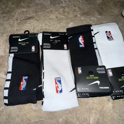 Nike NBA   Socks  4 Pair Large - Image 1 of 3