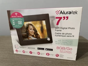 Aluratek 7" Touch LCD Wireless Wi-Fi Digital 8gb MEM Photo Frame - Picture 1 of 5
