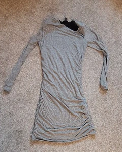 H&M Dress Womens Medium Grey Polyester Lined Knee Length Used - Picture 1 of 5