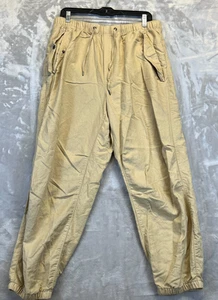 GAP Utility Jogger Women's Large New Sand Drawstring Pockets Linen Blend Preppy - Picture 1 of 14