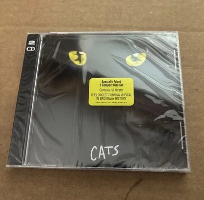 Andrew Lloyd Webber Cats Factory Sealed 2 Compact Disc Set CD Broadway Original - Image 1 of 4