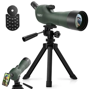 20-60x60AE 45 Degree Angled Spotting Scope with Tripod Phone Adapter Carry Bag S - Picture 1 of 6