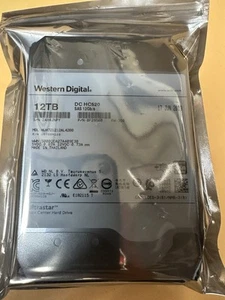 WD Ultrastar HDD DC HC520 12TB 3.5" SAS HUH721212AL4200 Server Hard Disk Drive - Photo 1/6