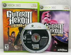 Guitar Hero III Legends of Rock (Microsoft XBOX 360 2007) CIB UNTESTED SCRATCHED - Picture 1 of 4