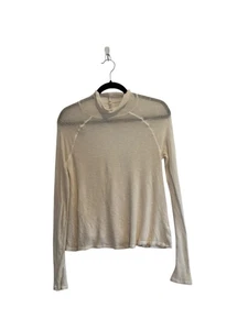 FREE PEOPLE Size Medium Top Weekend SNUGGLE Turtleneck Long Sleeves OB616207 - Picture 1 of 5