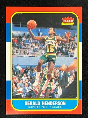 1986-87 Fleer basketball Gerald Henderson #45 Sonics - Image 1 of 2