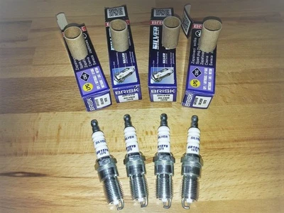 4x Candele di accensione BRISK GR15YS-9 adatte a: Proton Satria Neo - 1.3/1.6 - dal 2007 al 2011 - Immagine 1 di 4