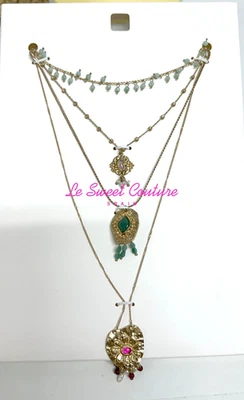 ZARA MUJER NUEVO CON ETIQUETAS SS25 PAQUETE DE 4 COLLARES MEDALLÓN CUENTAS 4548/238/303 Foto 1 de 3